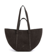 Abro Suede Cosmo Medium bolsa shopper dark brown