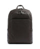 Piquadro Black Square Laptop backpack dark brown