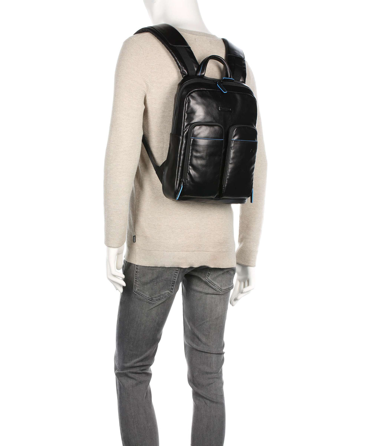 Piquadro Blue Square Revamp Laptop backpack black