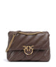 Pinko Love Puff Big Bolsa tiracolo marrone castano/antique gold