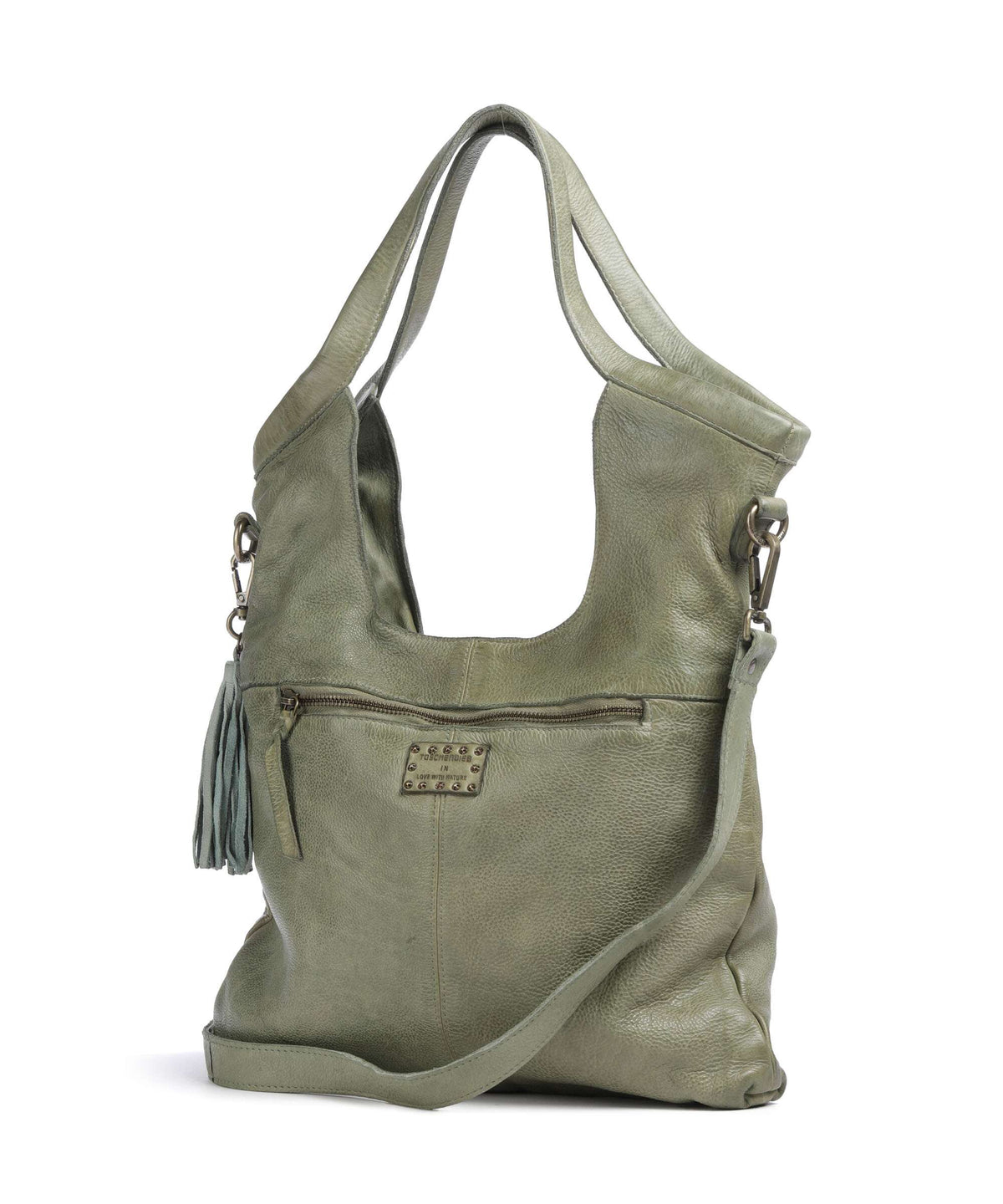 Taschendieb Wien Freundgasse 2 Tote bag green leaf