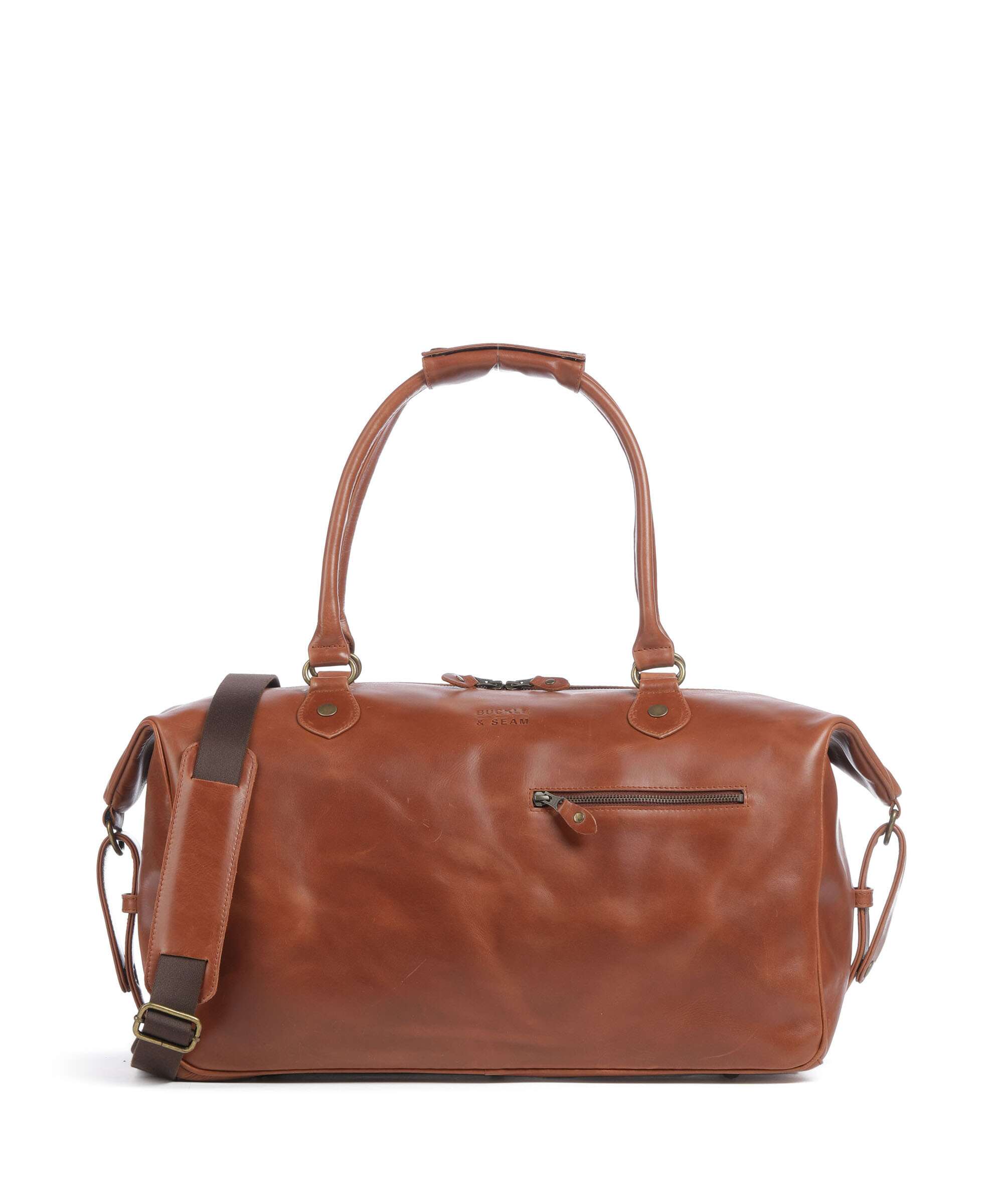 Buckle & Seam Linwood Weekend bag cognac