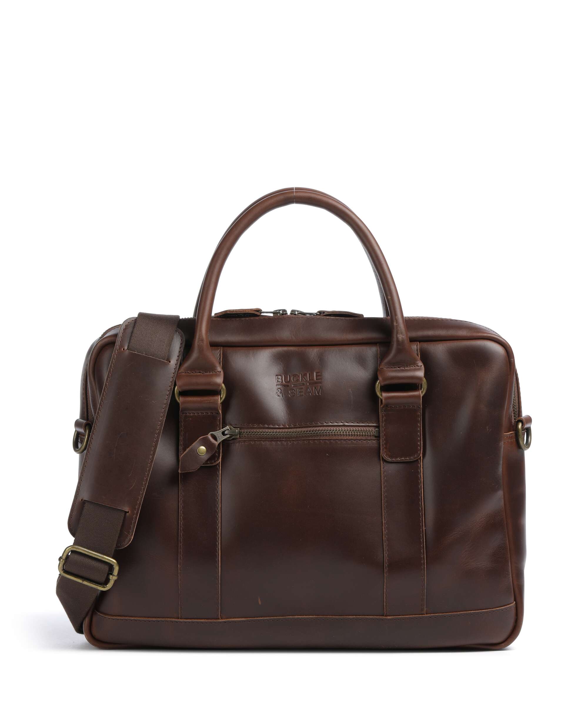 Buckle & Seam Everett Briefcase brown