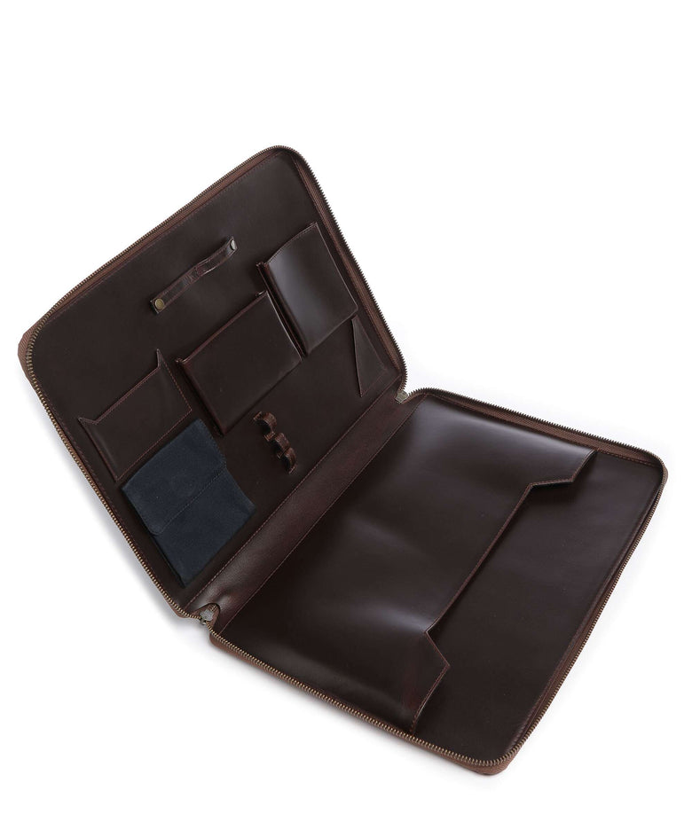 Buckle & Seam Ralph Laptop case brown