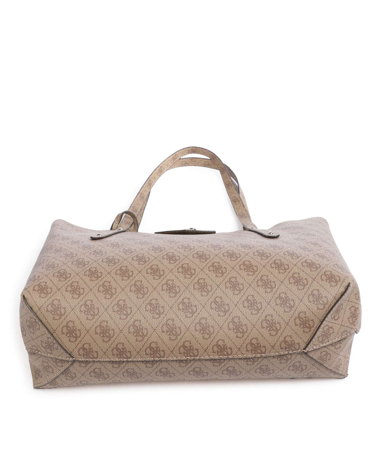 Guess Brenton Eco Tote bag latte logo