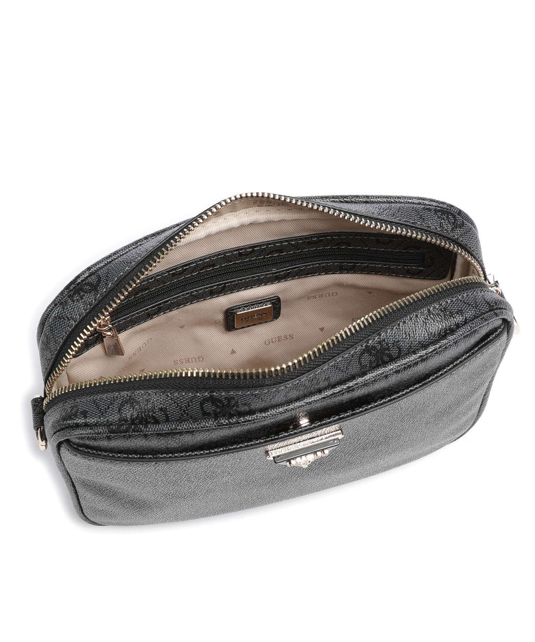Guess Meridian Crossbody bag coal logo