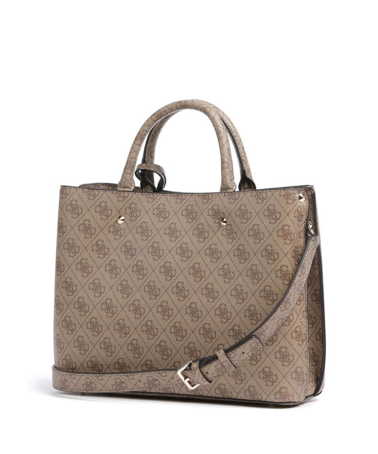 Guess Meridian Handbag latte logo