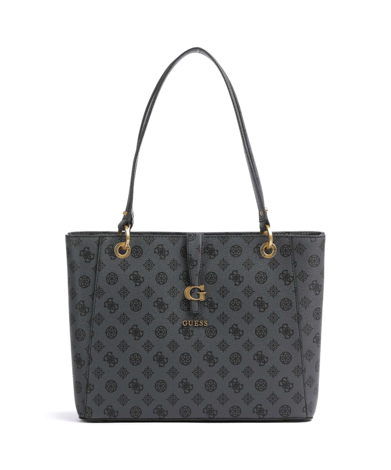 Guess Kuba Tote bag charcoal logo