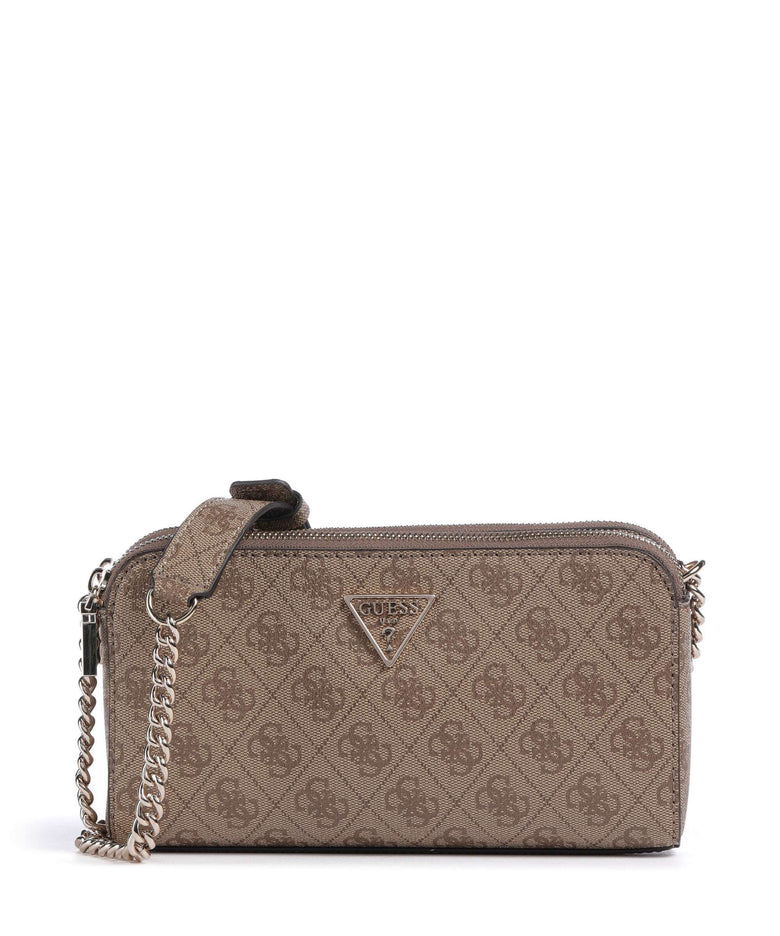 Guess Erica Eco Crossbody bag latte logo