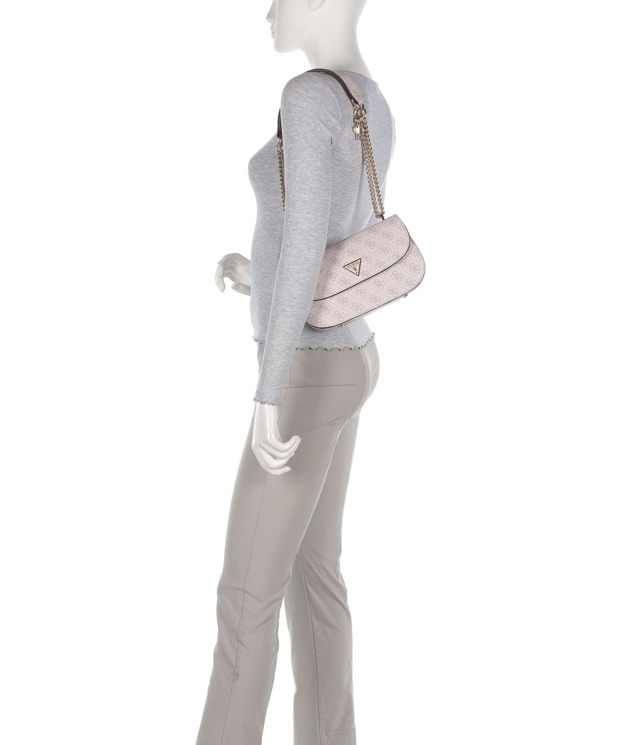 Guess Erica Eco Shoulder bag dusty rose logo