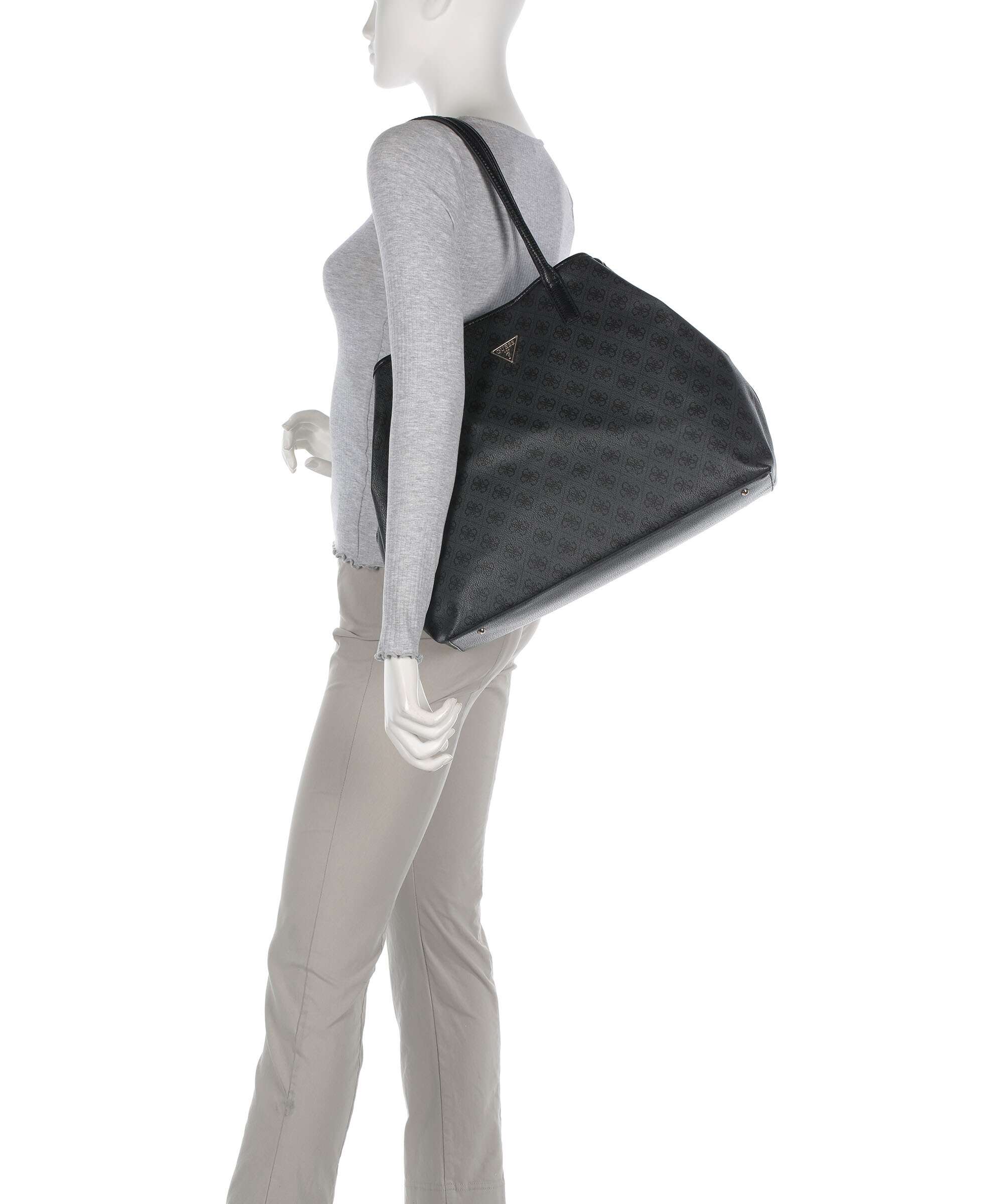 Guess Victtoria Eco Tote bag coal logo