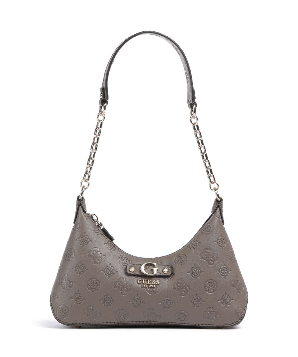 Guess Gerty Peony Shoulder bag dark taupe