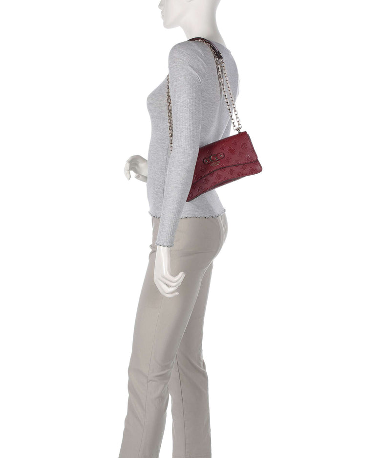 Guess Gerty Peony Shoulder bag claret