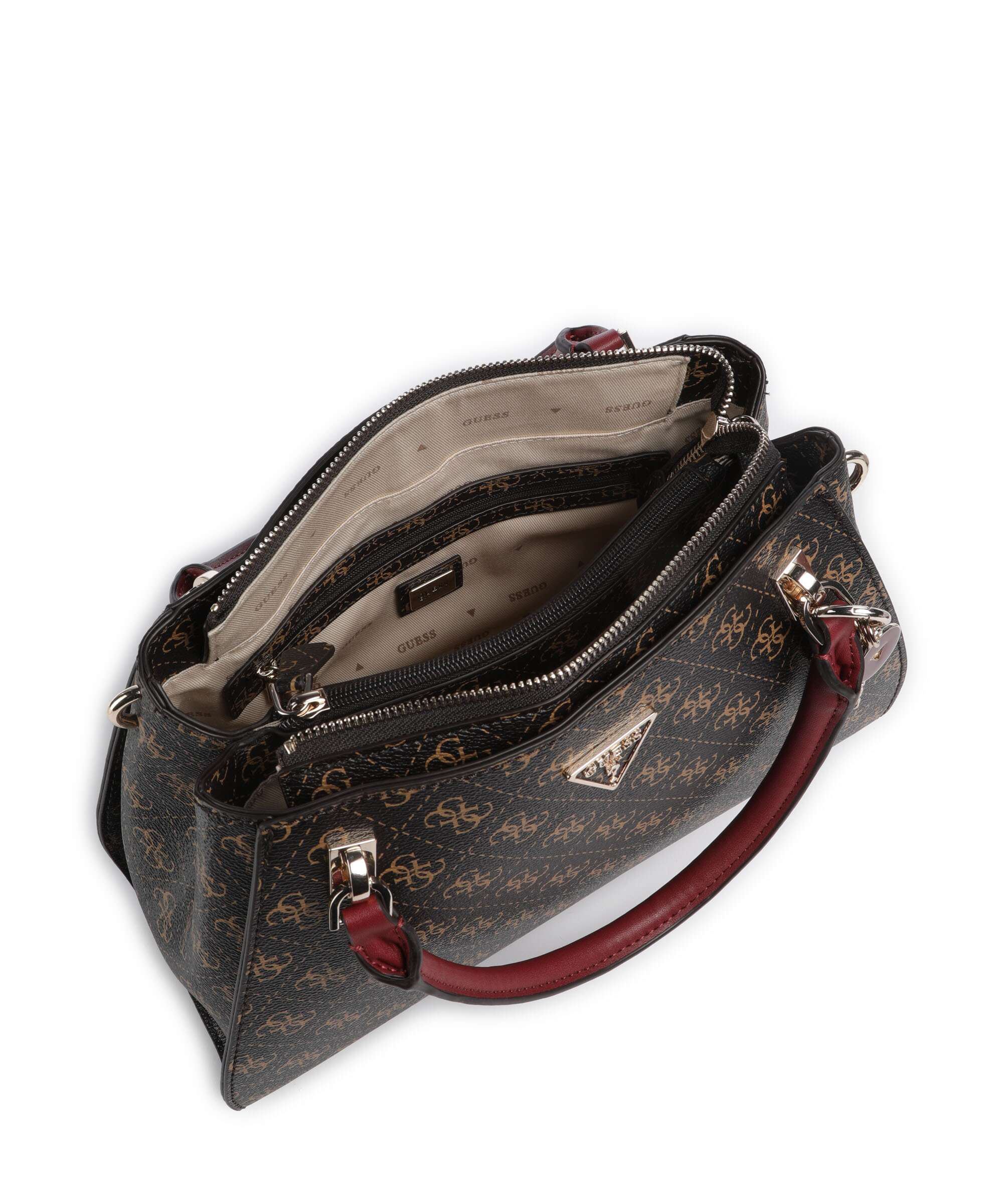 Guess Noelle Q Logo Handbag brown