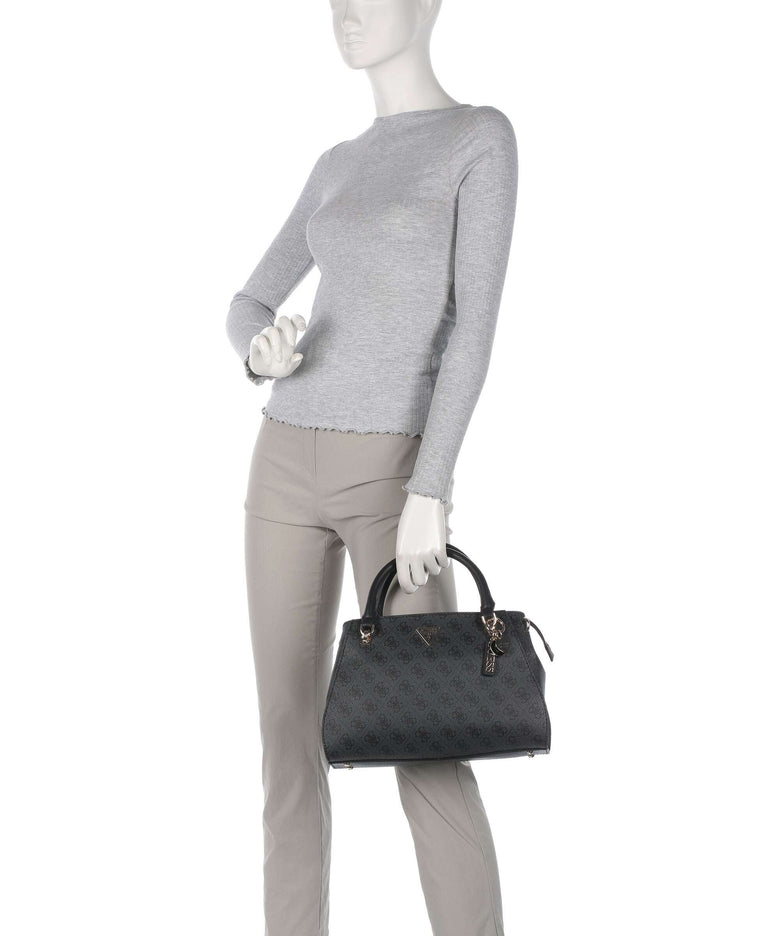 Guess Noelle 4G Basique Logo Handbag coal logo