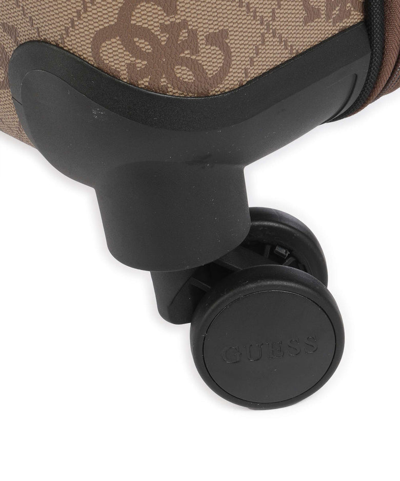 Guess Berta 4G Logo Spinner (4 wheels) latte logo/brown