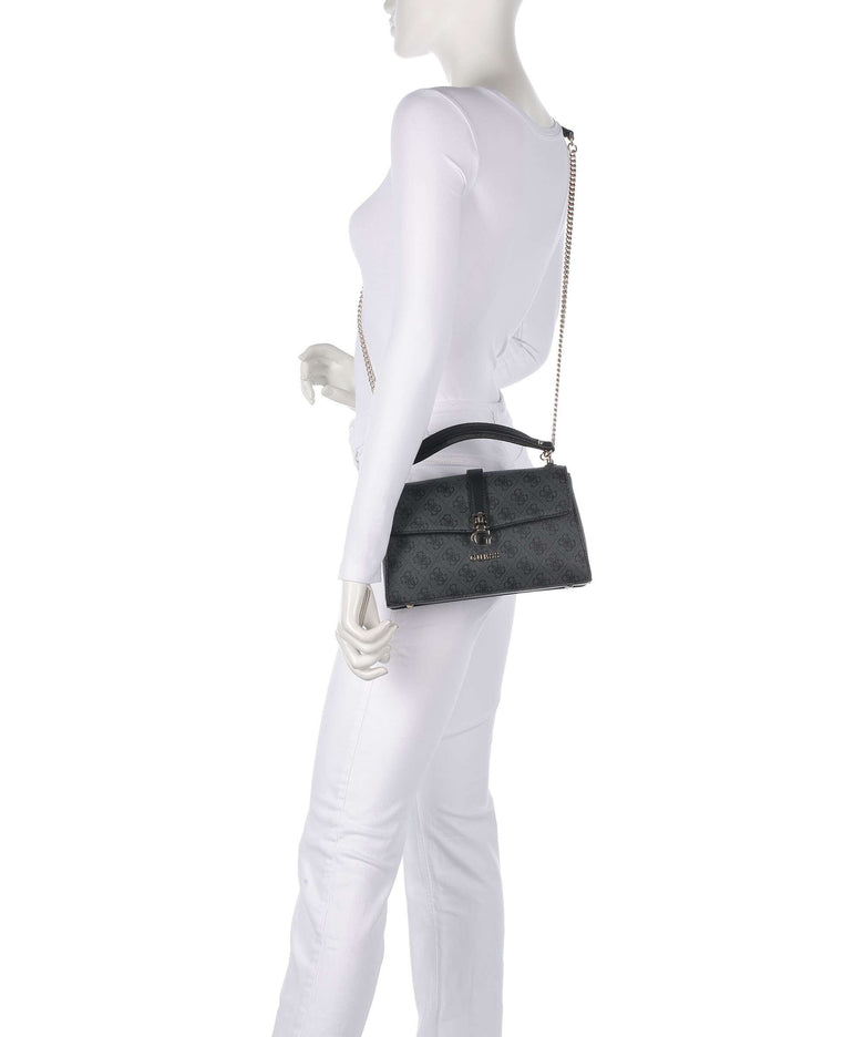 Guess Zamira Shoulder bag coal logo