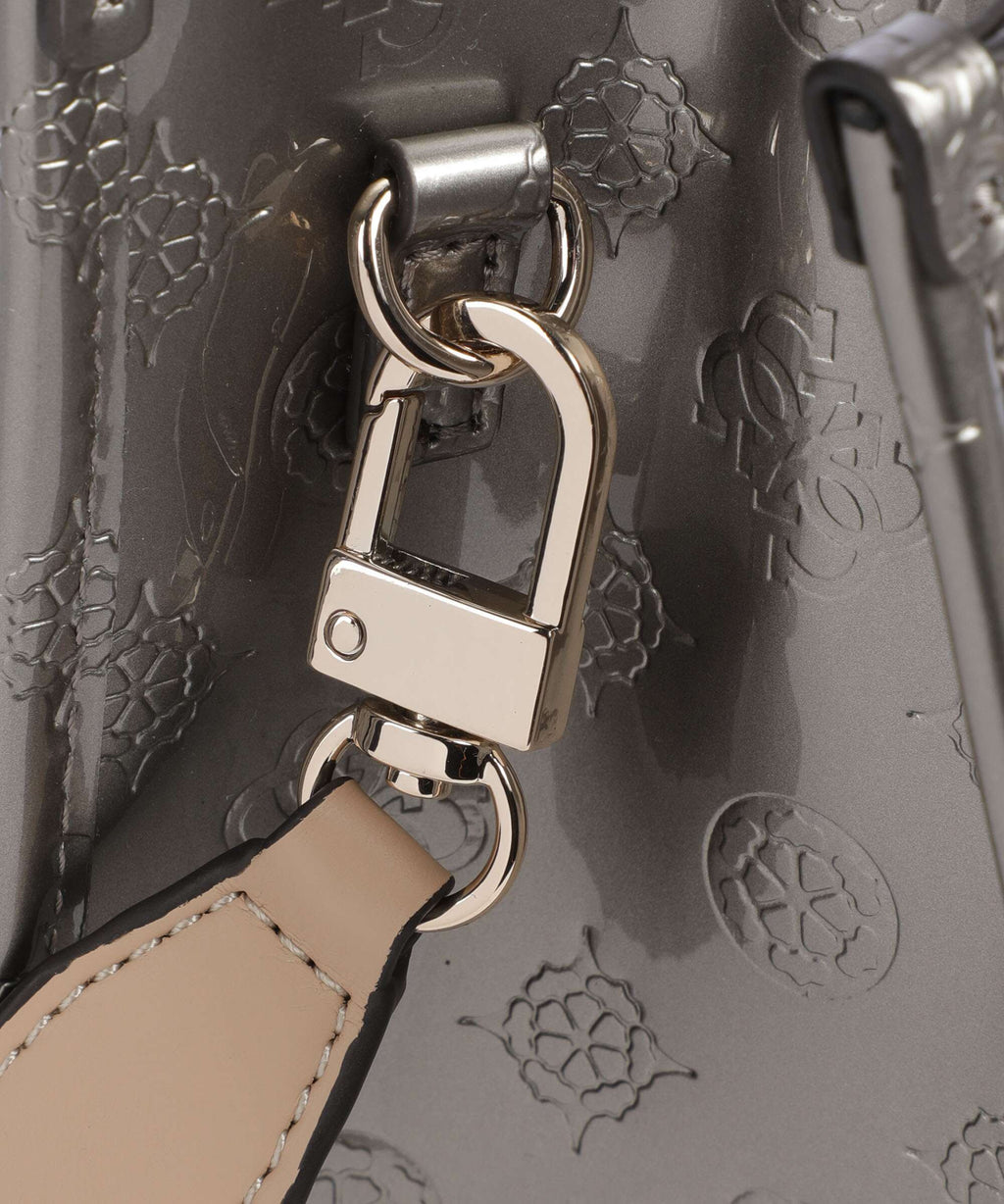 Guess Arnela Handbag pewter logo