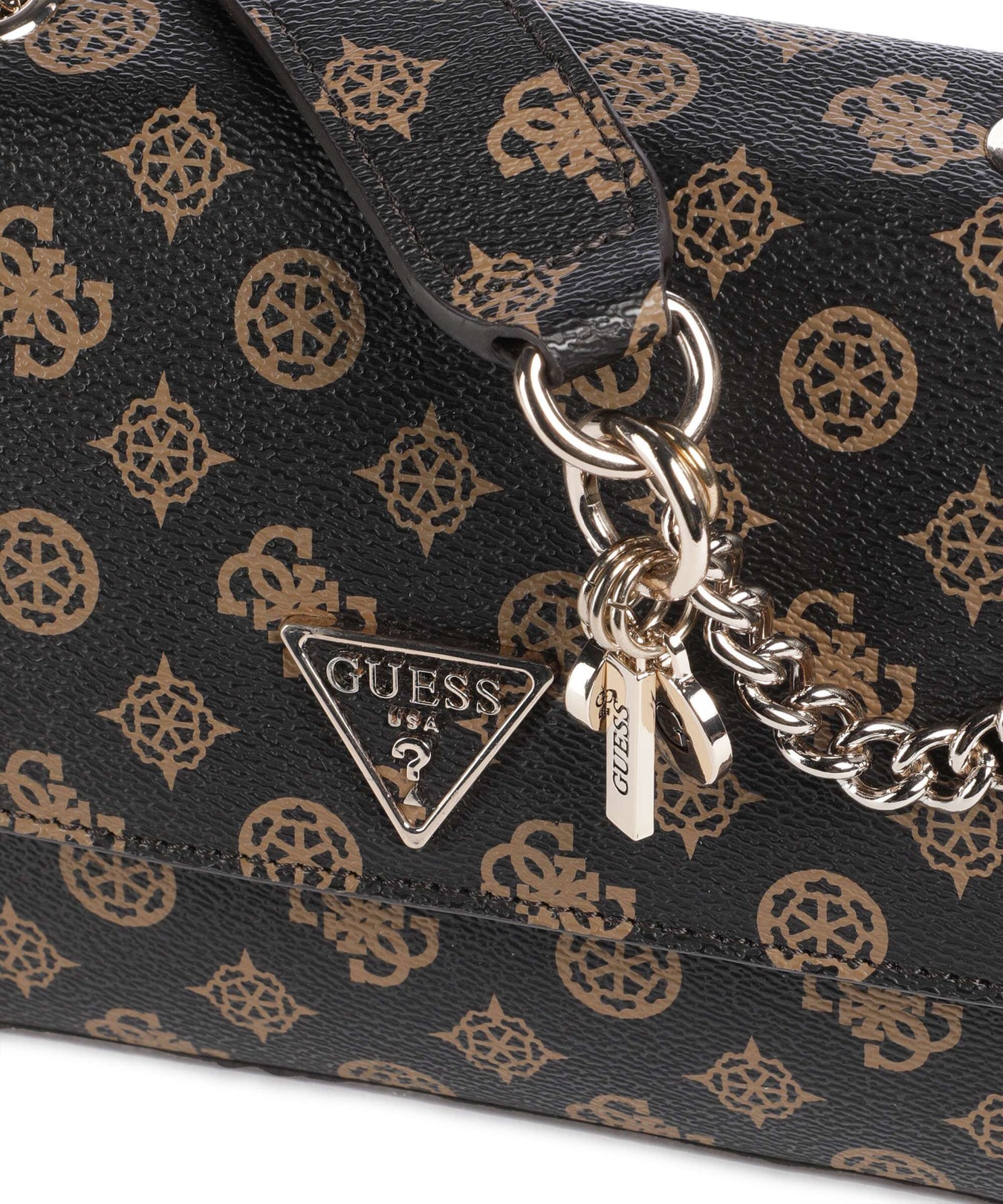 Guess Erica Eco Shoulder bag mocha logo