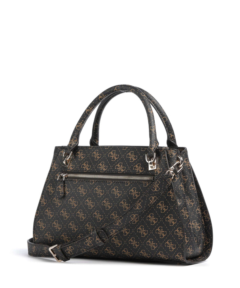 Guess Noelle Q Logo Handbag brown logo