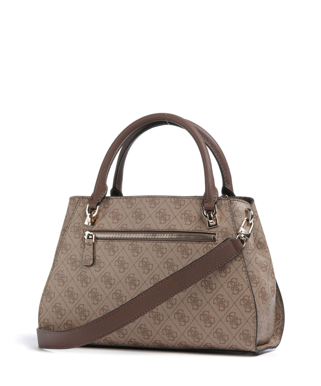 Guess Noelle 4G Logo Handbag latte logo/brown