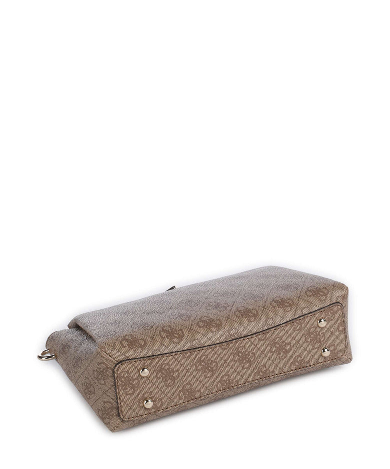 Guess Noelle Crossbody bag latte logo/brown