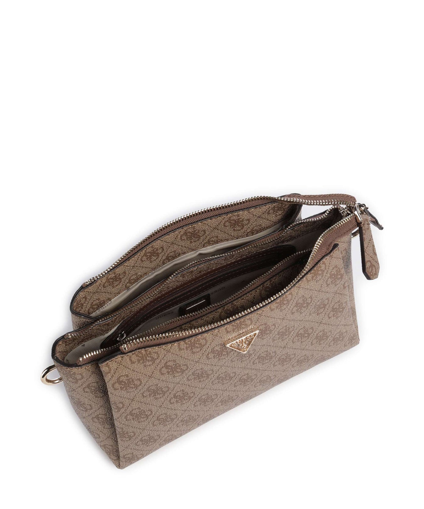 Guess Noelle Crossbody bag latte logo/brown
