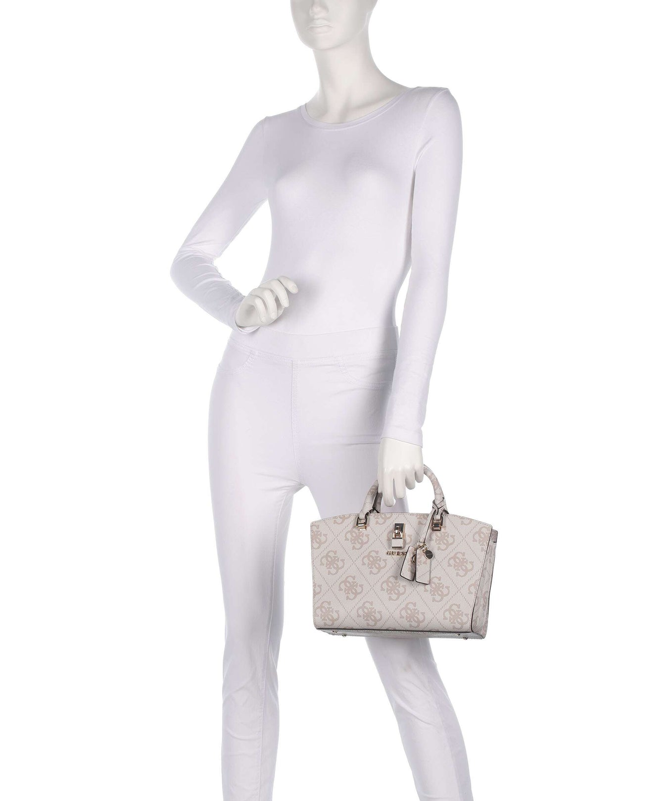 Guess Queensland Big 4G Logo Handbag dove logo