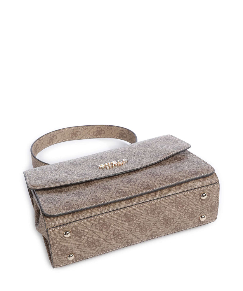 Guess Calista Shoulder bag latte logo