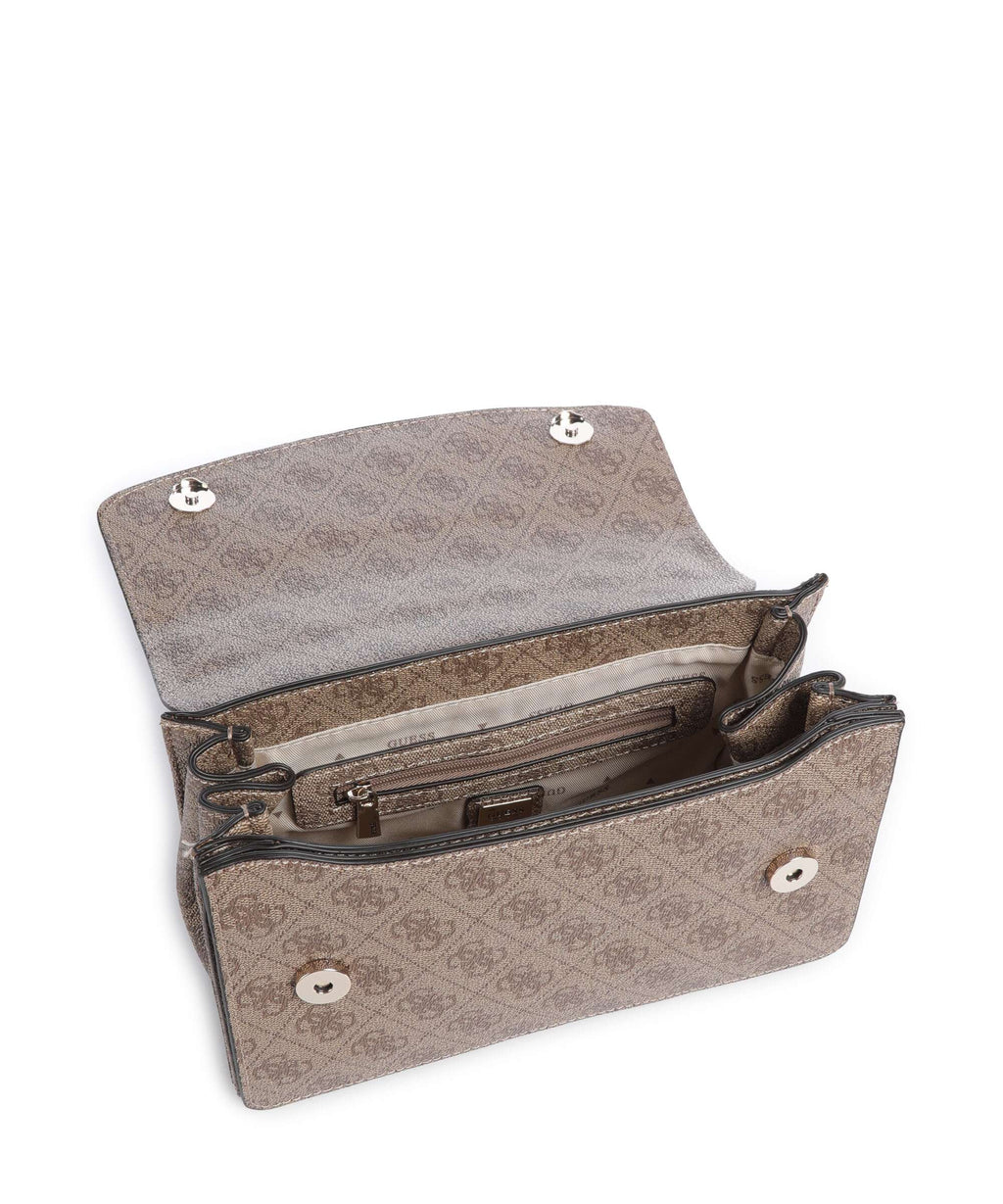 Guess Calista Shoulder bag latte logo