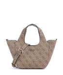 Guess Calista Mini Bolsa tiracolo latte logo