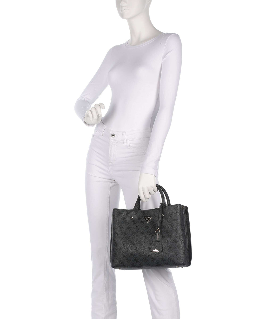 Guess Meridian Handbag coal logo