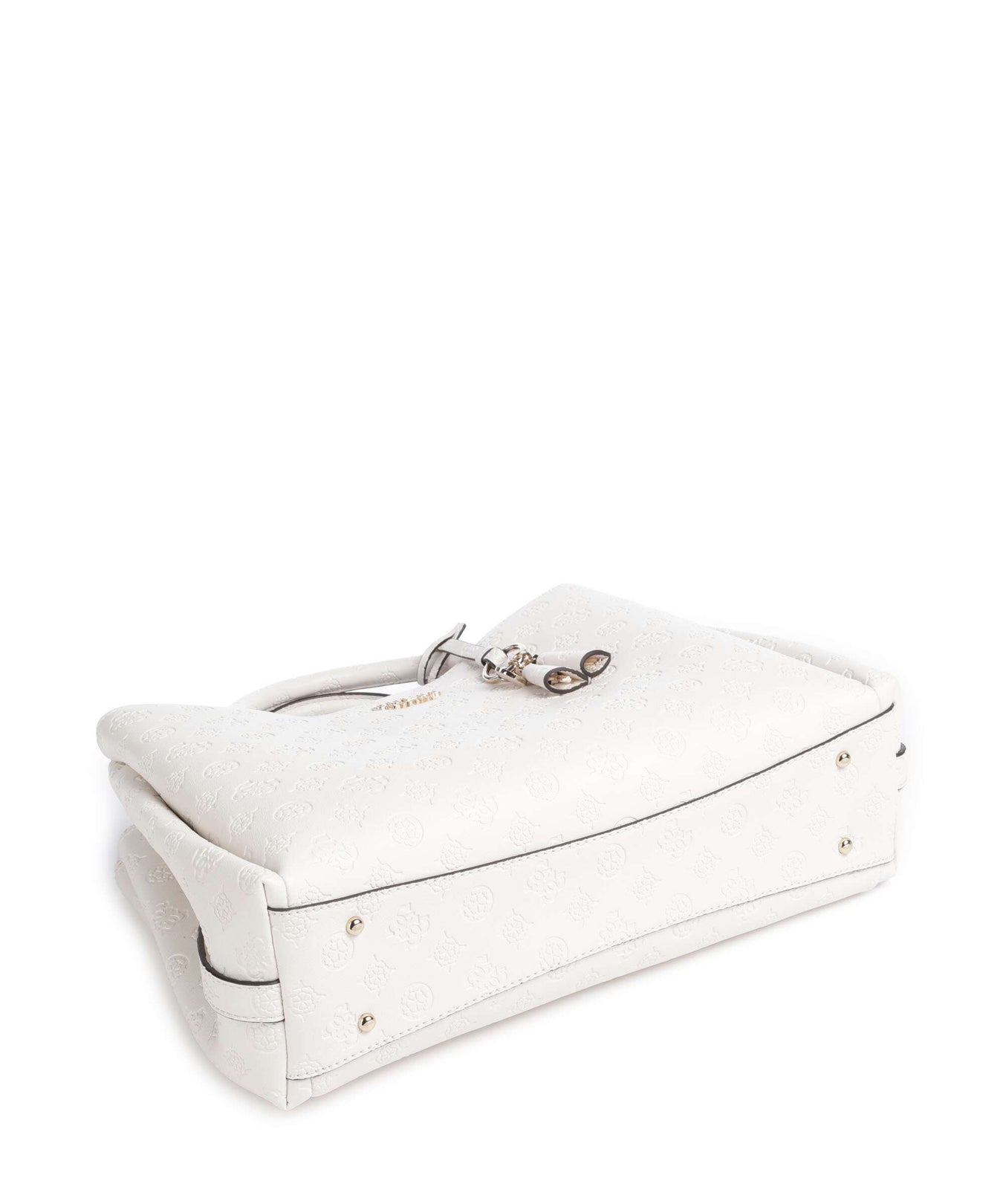 Guess Phoebe Peony Debossed Handbag offwhite logo