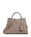 Guess Cresidia Handbag dark taupe logo