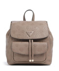 Guess Cresidia Backpack dark taupe logo