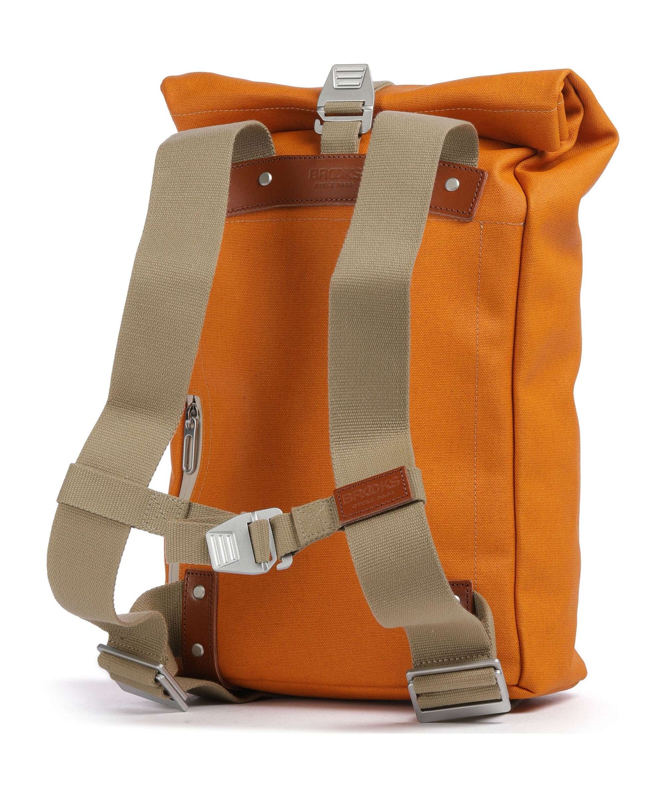 Brooks England Pickwick Cotton Canvas Small Rolltop backpack goosebeak