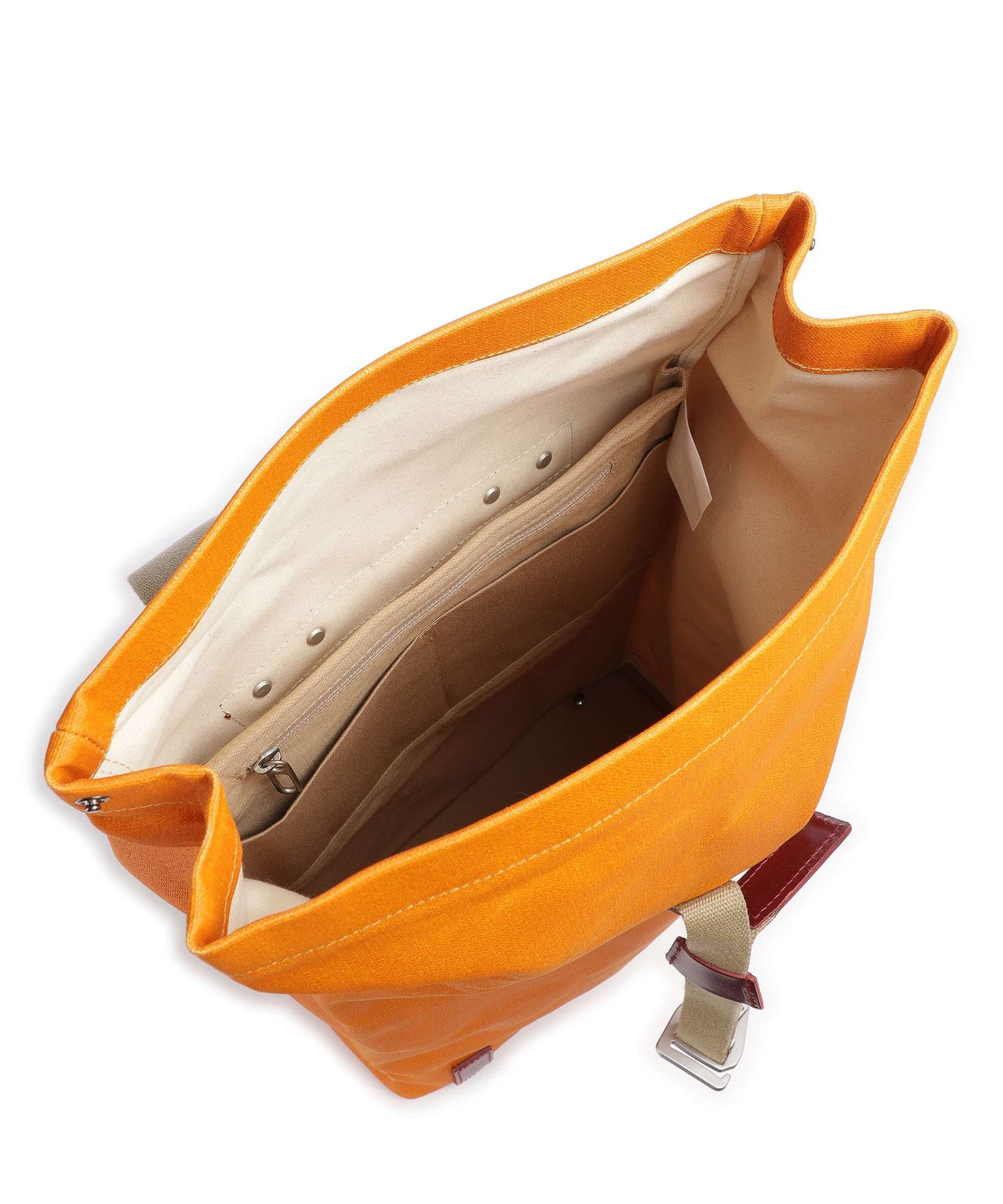 Brooks England Pickwick Cotton Canvas Large Rolltop backpack goosebeak