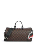 Sprayground Sharks in Paris Blur Bolsa de fim de semana dark brown
