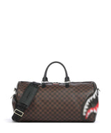 Sprayground Sharks in Paris Blur Bolsa de fim de semana dark brown