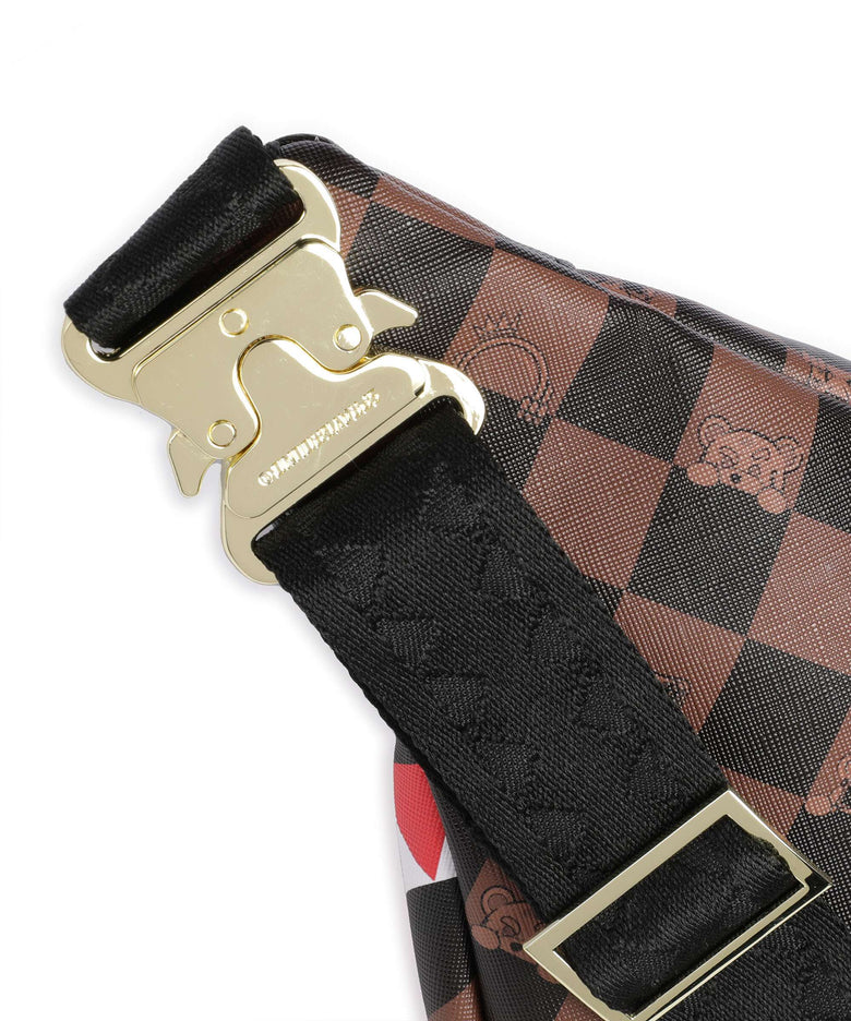 Sprayground Peeking Character Check Fanny pack multicolour