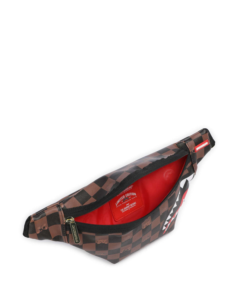 Sprayground Peeking Character Check Belt bag multicolour