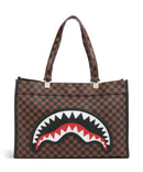 Sprayground Sawtooth Sharks in Paris bolsa shopper brown