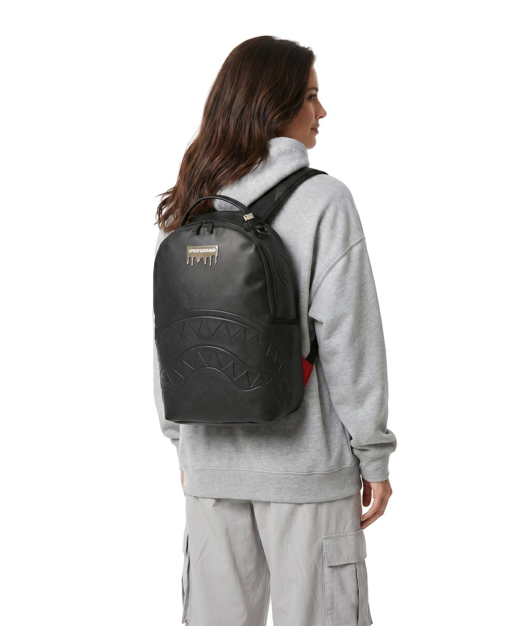 Sprayground Gold Brick Luxe Backpack black