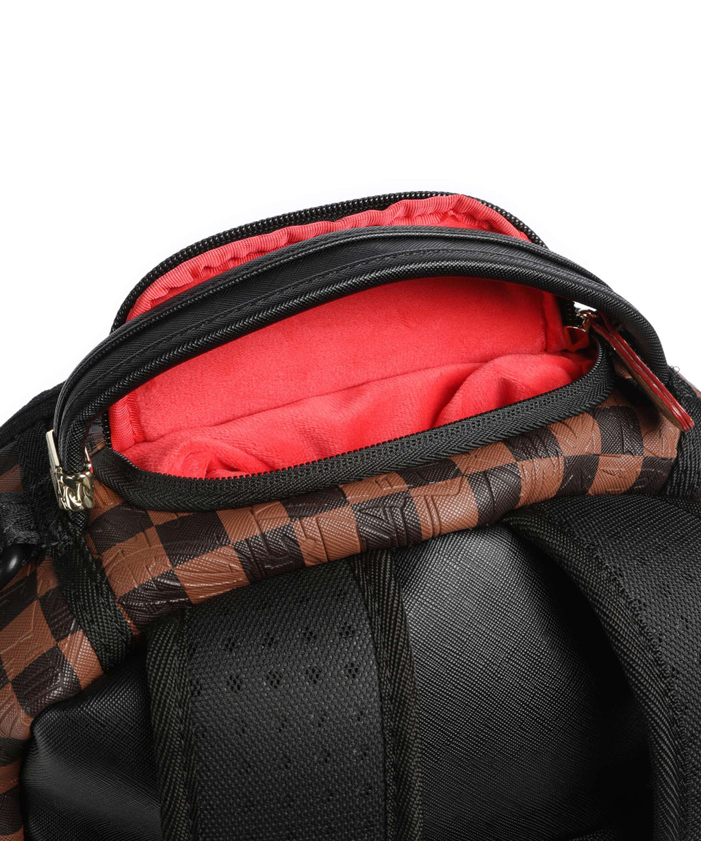 Sprayground Embossed Check Brown Backpack multicolour