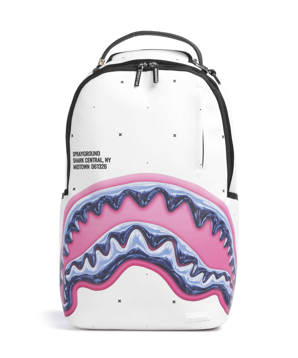 Sprayground Shark Central Liquid Chrome Backpack multicolour