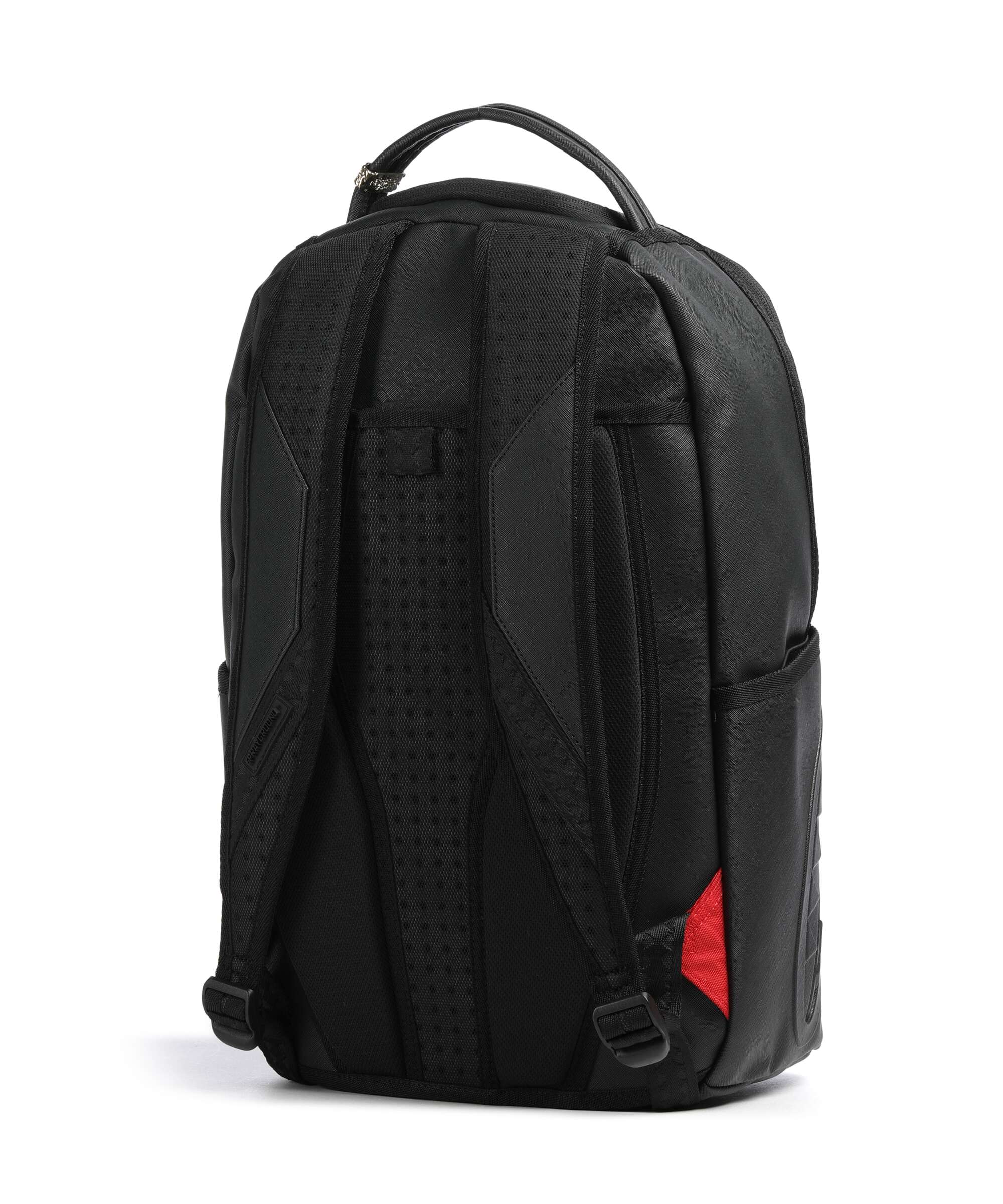 Sprayground Blacked Out Embossed Gold Tooth Backpack black