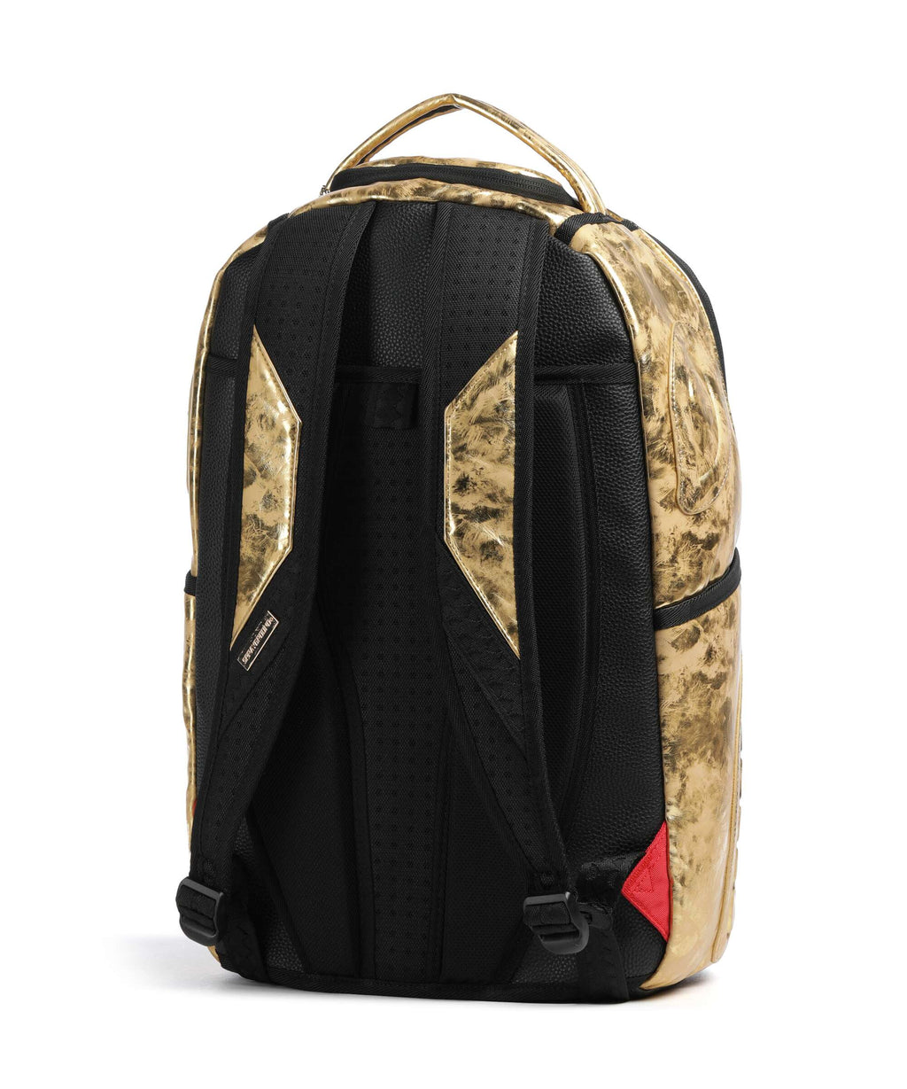 Sprayground Gold Weathered Backpack gold