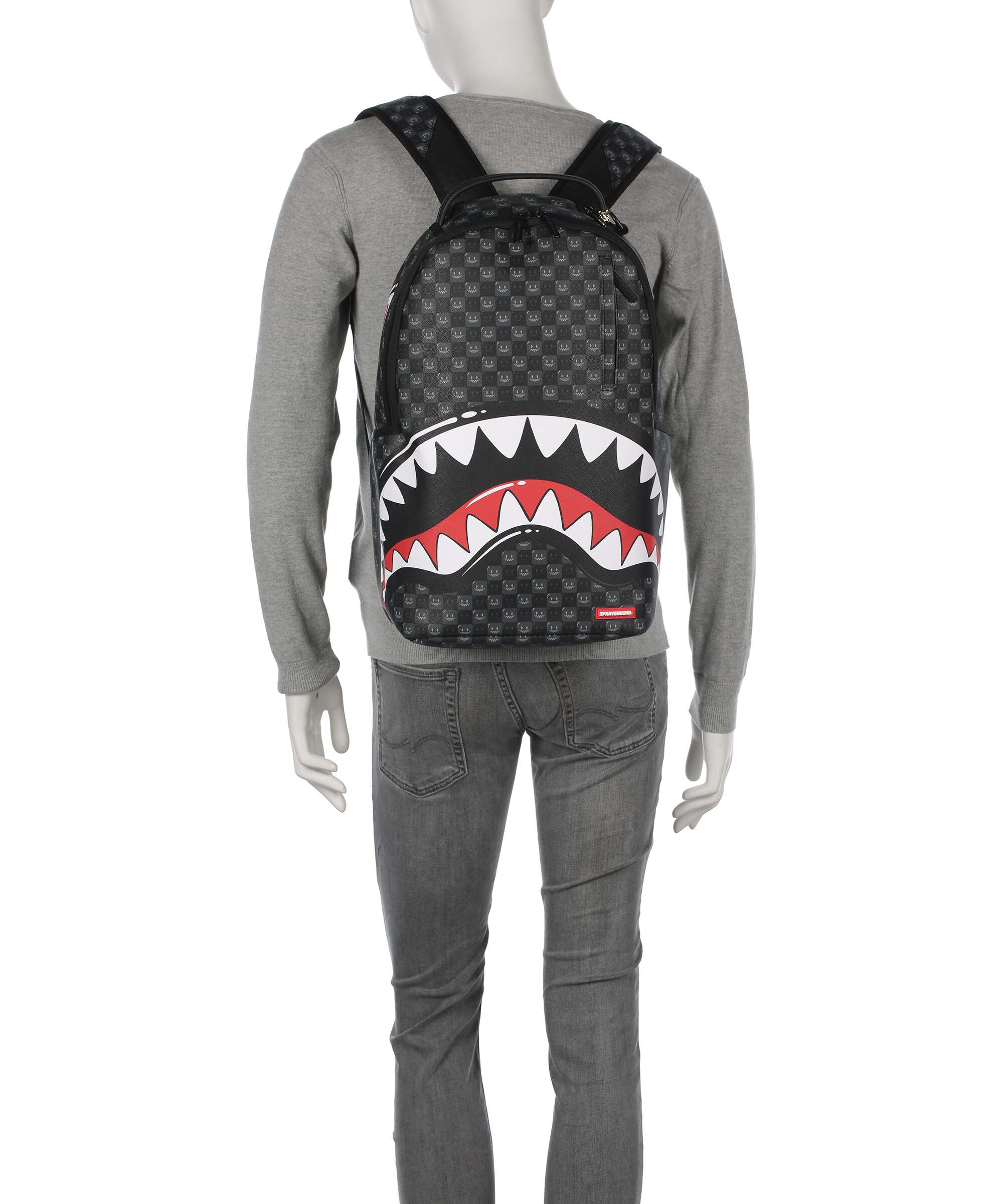 Sprayground Sharks In Paris Wtf Bubbly Black Check Backpack multicolour