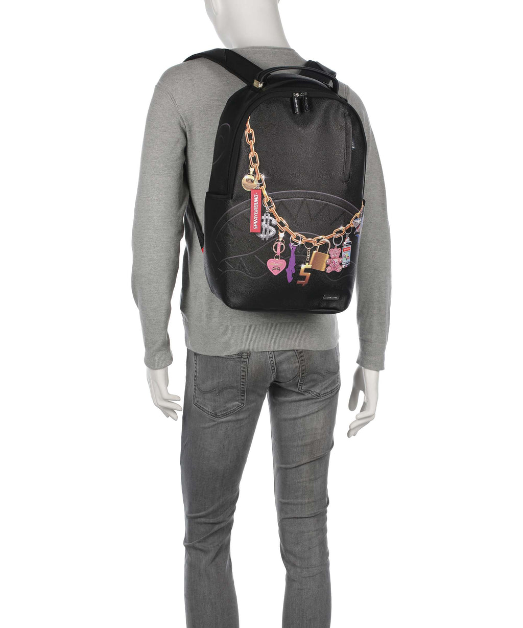Sprayground Printed Hanging Stuff Backpack black