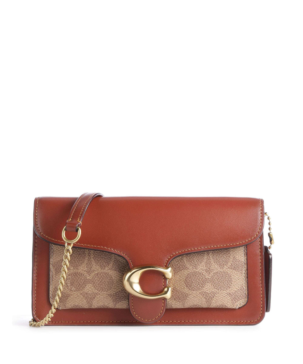 Coach Tabby Chain Crossbody bag tan rust